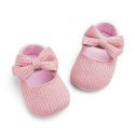Four seasons hot selling wool bow princess shoes female baby soft soled walking shoes baby shoes g016 