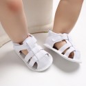 Baby shoes toddler shoes summer style 0-1-year-old male and female baby canvas soft sole baby shoes sandals one hair substitute 