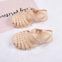 Heli shark new fashion solid color buckle hollowed out cool children's shoes flat bottom leisure daily wear male and female baby sandals 