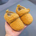 Winter children's shoes baby walking shoes with plush soft sole boys and girls' indoor shoes children's bag heel cotton mop infant home 