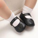Spring and autumn 0-1-year-old girl baby princess love Han Fan anti-skid soft bottom grinding Baotou 0-6-12 months toddler shoes 