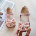 Girls' small leather shoes spring 2022 new princess shoes women's treasure children's shoes soft soled children's shoes spring and autumn single shoes black 