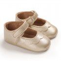 Spring and autumn style 0-1-year-old baby walking shoes soft soled baby shoes semi rubber soled princess shoes 