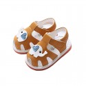 2022 summer new boys' Baotou whistle children's baby sandals 0-1-2 years old leather baby shoes 2206 