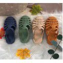 Girls' sandals 2022 new jelly shoes casual children's shoes baby sandals children's Baotou soft soled Roman children's shoes 