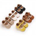 Spring and autumn 0-1 year old girl baby cute princess Velcro anti slip soft sole 3-6-12 month toddler shoes 