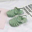 Heli shark new fashion solid color buckle hollowed out cool children's shoes flat bottom leisure daily wear male and female baby sandals 