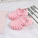 Heli shark new fashion solid color buckle hollowed out cool children's shoes flat bottom leisure daily wear male and female baby sandals 